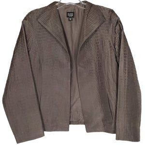 Eileen Fisher Jacket Blazer 100% Silk Open Lined Formal Event Party Holiday PS